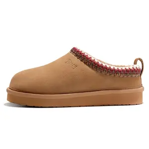 Women’s Platform Slippers,Suede Platform Slip-on, Fuzzy Cozy Slippers,Indoor Outdoor Winter Fall Warm Walking Shoes, Suede Ankle Boots Size 6-11