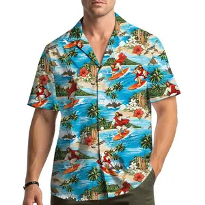 Jesus Surfing Hawaiian Shirt Men Women Youth, Funny Christian Beach Shirt, Summer Tropical Button Up, Religious Surf Aloha Shirt Gift L3N