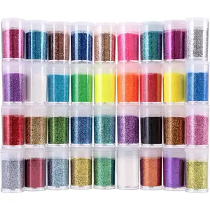 Fine Glitter 24 Colors Craft Glitter for Resin Makeup for Body Nail Face Hair Eyeshadow Lip Gloss Making springtok
