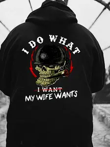 I Do What My Wife's Want Print Shirt, Happy Wife Happy Life Tee, 1 Side Printed On The Back