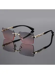 Trendy Frameless Party Glasses for Women and Men Fashion Eyewear Accessories Party Favor for Daily Use Outdoor Events