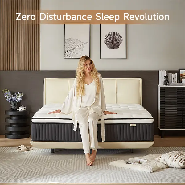 ZYLUMI Queen Mattress 12 Inch Mattress Queen Size in a Box,Superior Hybrid Mattress with Memory Foam for Extra Lumbar Support,100 Night Trial,Maximum Support,Zoned Spring, Firm (10 Inch Plush, Twin)