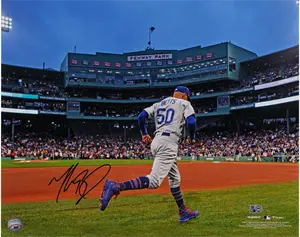 Mookie Betts Los Angeles Dodgers Autographed 16" x 20" at Fenway Park Photograph - Fanatics Authentic Certified