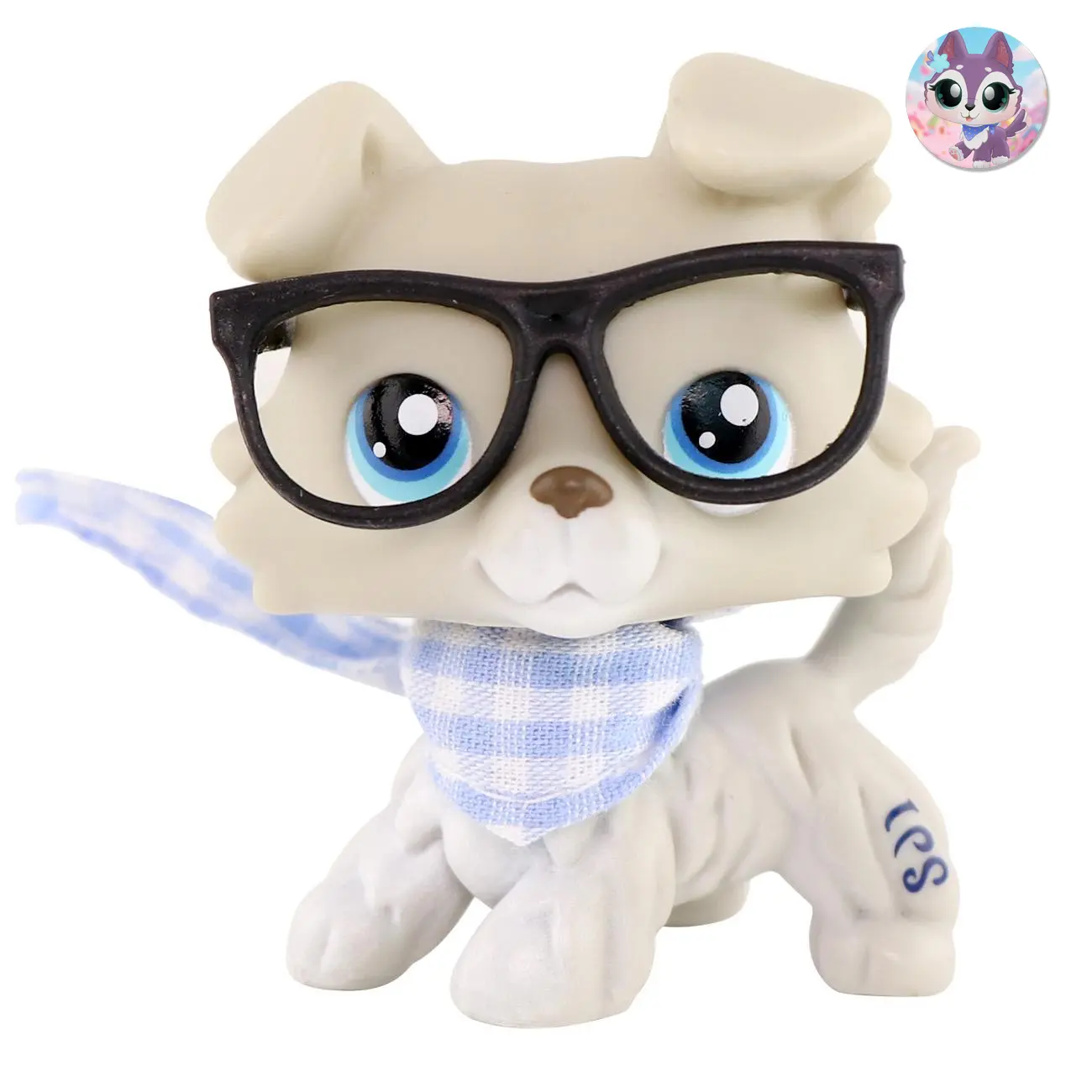 LittlePeta Mini Collie Dog Figure - LPS Collection Animals Figurines, Figurine Collectibles, PVC-Free, Educational, Engaging, Boosts Concentration, Unique Design, Great Gift Ideas for Kids, Ideal for Creative Play