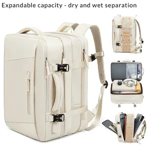 Unisex Large Capacity Expandable Dry Wet Separation Travel Backpack, Unisex Large Capacity Dry Wet Separation Luggage Bag, Expandable Casual Backpack, Tote Bag, Multi-Compartment Laptop Bag, Suitable for Business Trips, Vacations, and Short Getaways