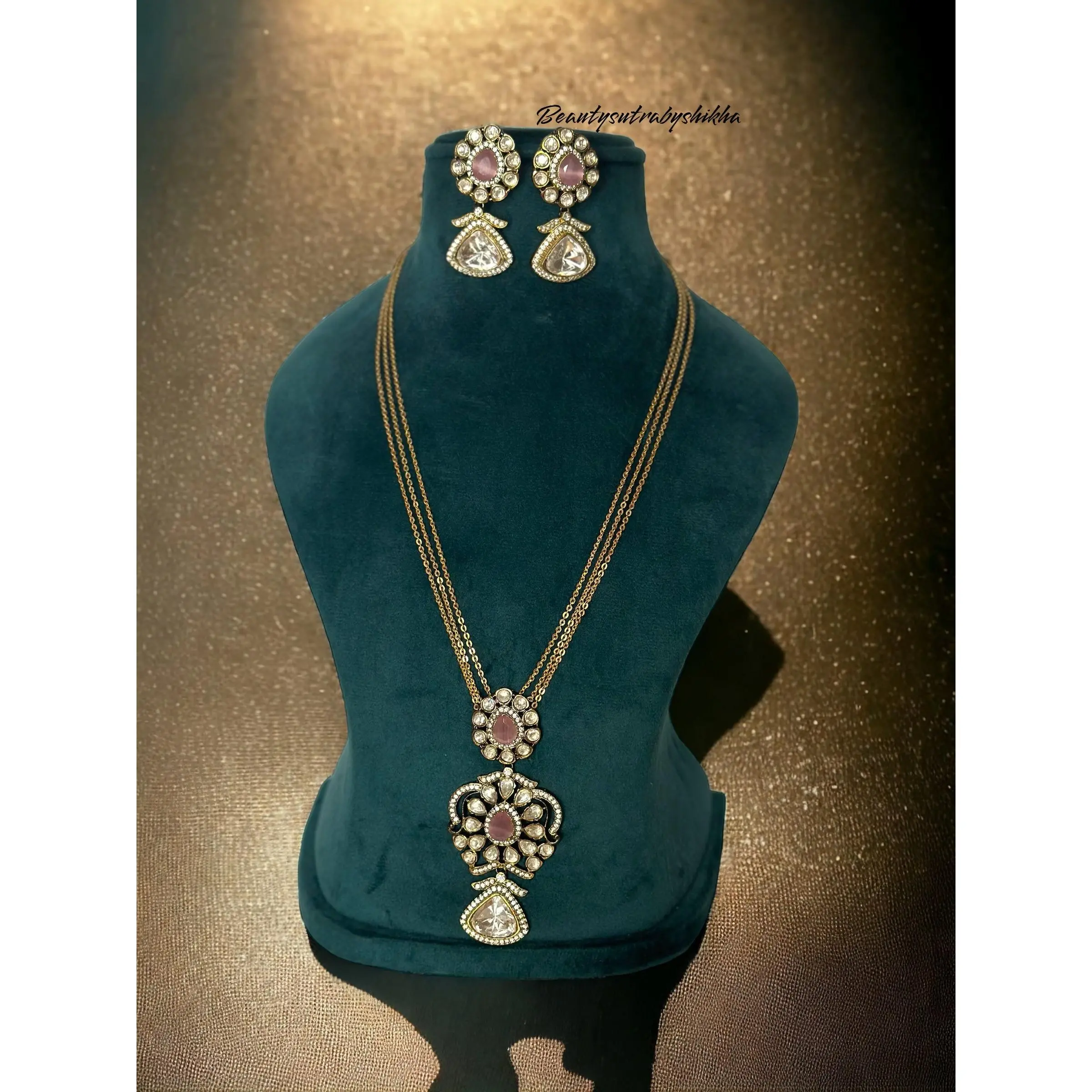 Polki necklace set