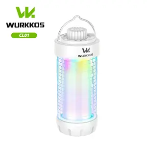 Wurkkos CL01 Camping Light with Adjustable Color Temperature 3000K-6000K Yellow Light and White light/RGB Police Modes/Magnet Tail 21700 5000mah Outdoor