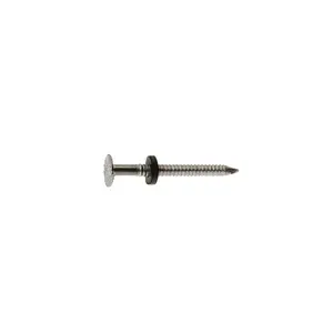 1-3/4 in. 1 lb. Outdoor Ring Shank Galvanized Steel Roofing Nails, Flat Head, Pack of 12