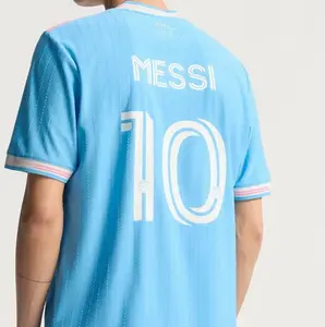 Unisex Football Away Player Jersey -Blue # Ten (FULL LOGO), Message us for your custom design today, Custom