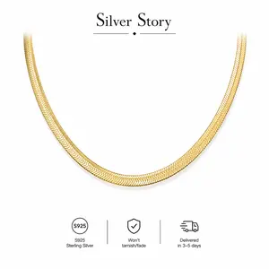 Waterproof Chain Necklaces for Women - 14K Gold Plated Flat Curb, Herringbone, Snake, Rope, Chunky Paperclip, CZ Cuban Link & Figaro Layering Chains Necklaces