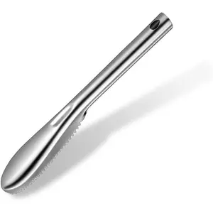 Fish Scaler Stainless Steel Fish Scaler Remover No Mess - Sturdy Fish Scale Remover Portable Fish Descaler Tool- Reliable Fish Cleaner Fish Scraper for Quick & Easy Fish Scaling Cleaning Kitchen Utensils 1 Piece