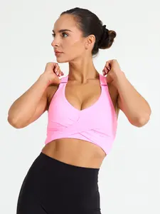 Candy Wrap Sports Bra - Pink Starburst