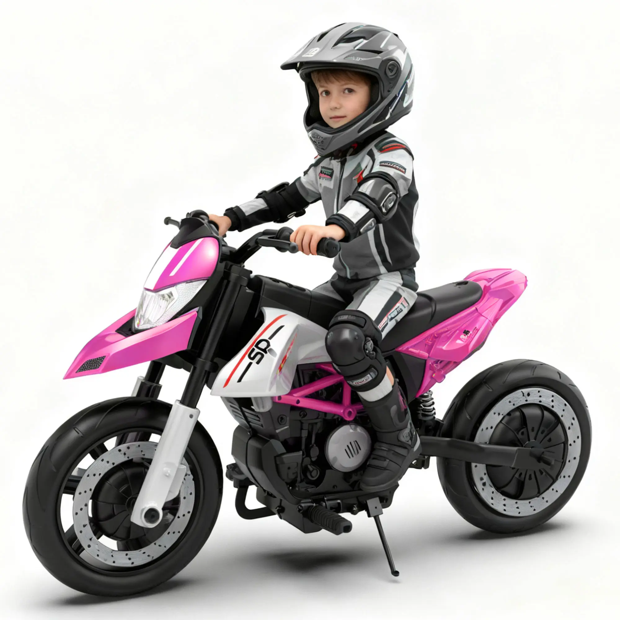 24V 9AH 200W Ride-On Toy Electric Motorbike for 6-12 Yr Olds, 9 mph Speed, 110lb Max Load, EVA Tires, LED Lights, Power Display, Flexible Speed, Built-In Bluetooth Audio, Volume Adjustment, Ages 6+