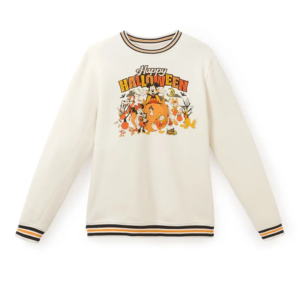 Disney Store Mickey Mouse and Friends ''Happy Halloween'' Pullover Sweatshirt for Adults
