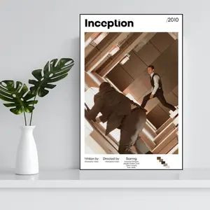 INCEPTION Movie Poster, Inception Poster Print, Inception Wall Decor, Inception Print, Vintage Retro Art Print