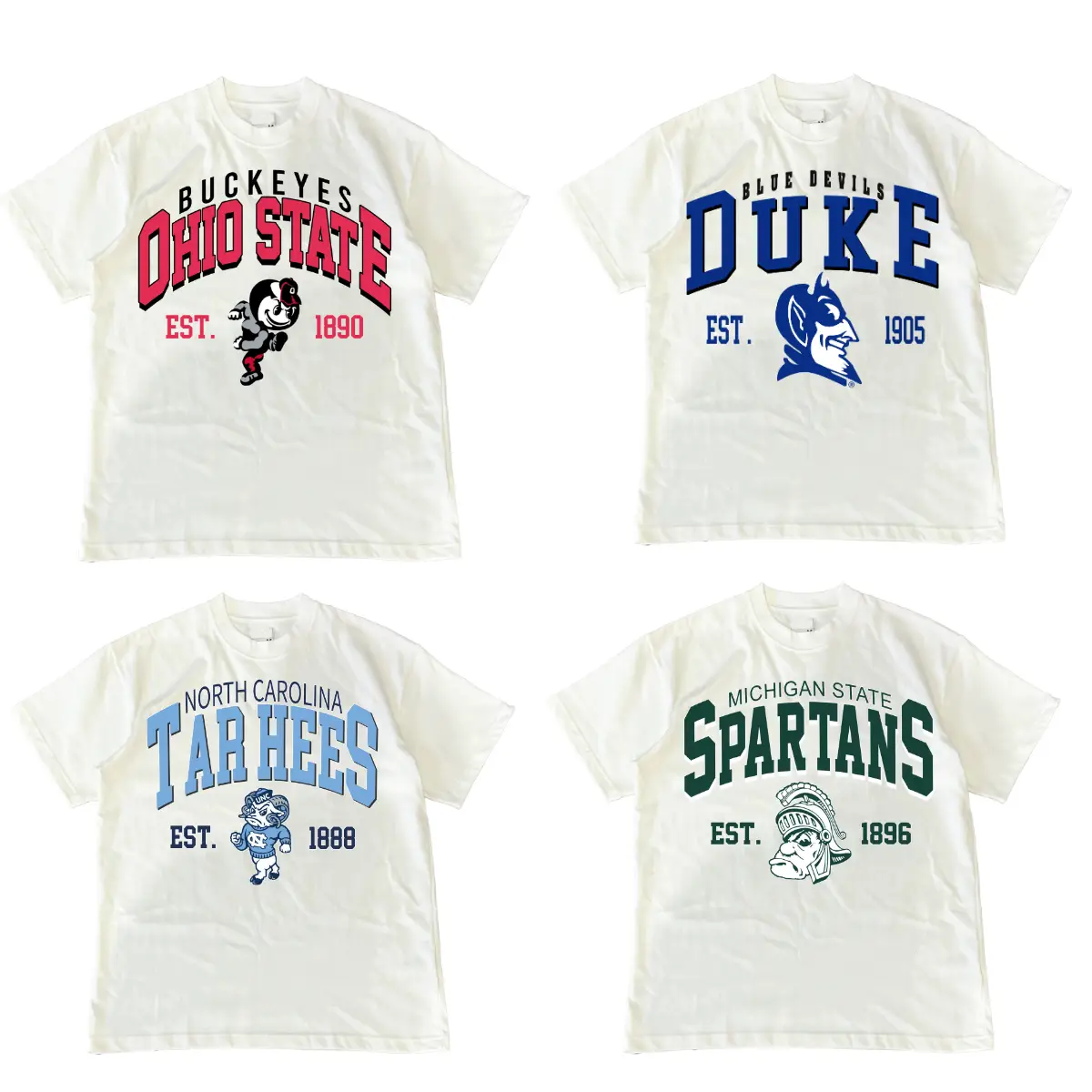 Retro NCAA All Team College Shirt, Vintage EST Mascot T-shirt, vintage 90s graphic tees, oversized t shirt, trendy t-shirts, men's graphic tees, final