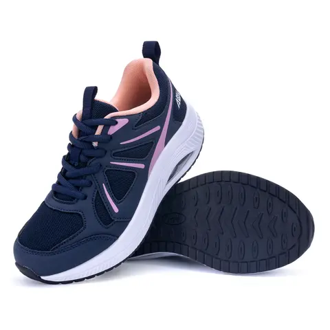 AOV Women's Casual Athletic Sneakers - Casual Flat, Everyday, Athletic Fashion Styles, Closed Toe, Arch Support, Wide Fit, Cushioned, Elastic Midsole, Bunion/Flat Foot Aid, All-Season Trainers, Casual Flat Sneakers