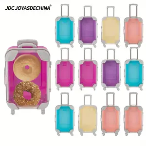 6pcs/12pcs Mini Color Luggage, Mini Luggage - Perfect for Jewelry, Snacks or Party Gifts - Travel Luggage Candy Box