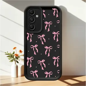 [Pink Bow Phone Case] Phone Case - Pink Bow Pattern Phone Case, Suitable for Samsung Galaxy S26,S26PLUS,S26ULTRA,S25,S25PLUS,S25ULTRA,S24,S24FE,S24PLUS,S24ULTRA,A54,A53,A52,A36,A35,A34,A33,A17,A16,A15,NOTE20,NOTE20ULTRA,S23,S23PLUS,S23ULTRA,S22,S22PLUS,S2