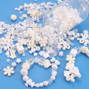 20g Valentine's Day Mixed Beads, Butterfly Flower Star Heart Shapes, Cute Accessories for DIY Handmade Jewelry Making