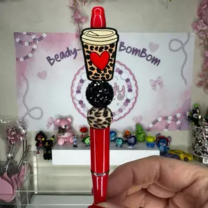 [A10]1 Beaded Pen w/ 1 ink refill