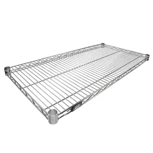 Additional Wire Shelf for Wire Shelving Units, 600-800 lb Capacity, 21" W x 24" L, Chrome Finish, (S2124C)
