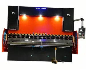 125T 3200 orange-black torsion servo CNC bending machine is equipped with the E21 system