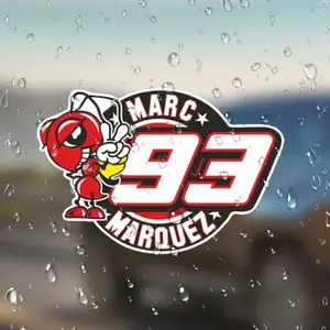 Mark Marquez #93 Sticker for Cars, Laptops, Refrigerators, Suitcases, Plastic Surfaces, High-Quality Decal, Perfect for Personalization