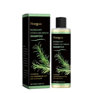 Rosemary Hydrolyzed Keratin Shampoo for Hair Growth & Thickening | Volumizing Oil Control Scalp Care Shampoo | Hair Strengthening & Anti-Breakage Formula for Dry Damaged Fine Hair (100ml) Nourish Scalp  Clean Hair Enhance Hair Health
