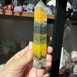 Bumblebee jasper crystal tower