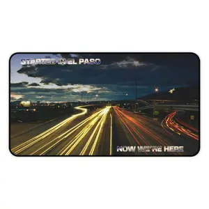 El Paso Night Highway Desk Mat