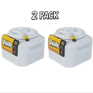 (2 pack) Gamma2 Vittles Airtight Pet Food Storage Container 15 lbs | Keeps Dog & Cat Food Fresh | Durable Vittles Vault Bin, Pet Supplies, Dog Food Keeper,