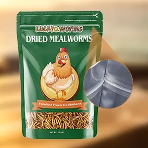 LuckyQworms 10OZ Dried Mealworms for Chickens Birds Bluebirds Hamsters Turtles Fish Hedgehogs High Protein Omega-3 Pet Fatty Acids Food for Poultry Reptile Rodent Daily Treats