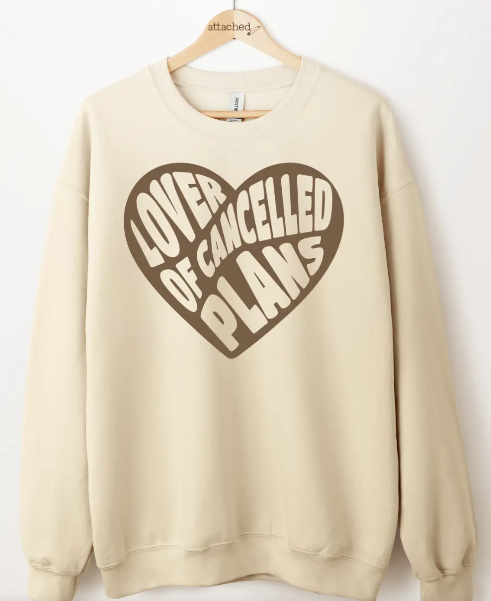 Lover Of Cancelled Plans Color On Color Graphic Top