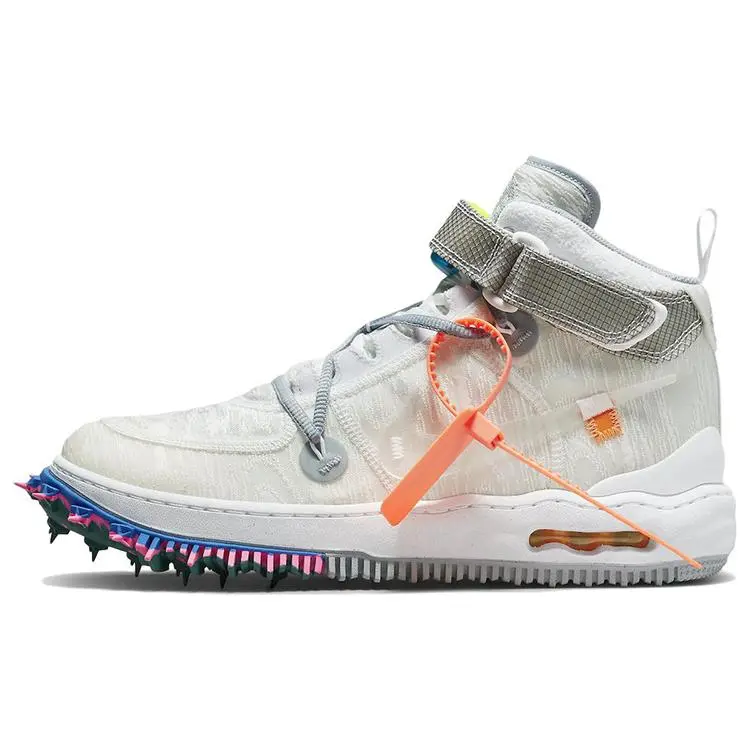 Nike X Off White Air Force 1 Mid Classic Skate Shoes Unisex DO6290-100