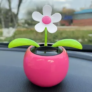 Dancing Flower Car Dashboard Decorations - Funny Dancing Flower Pot Car Ornament