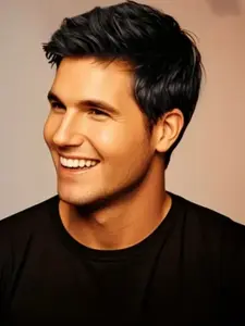 Men's Short Synthetic Wig, Wavy Straight Hair, Natural Daily Style, Father's Day, Christmas Gift, Casual Wear