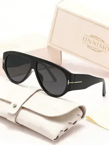 Fashion Trendy Sunglasses, Versatile Face-Slimming, Youth-Favorite, Leather Box Included, Holiday Essential, Unisex Design, Trendy Shades