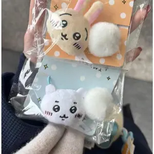 New Style Ika Chiikawa Plush Hair Rope Hair Ring Cute Cartoon Hachiware Usagi Usaki Student Girl Cute Hair Accessories Ins
