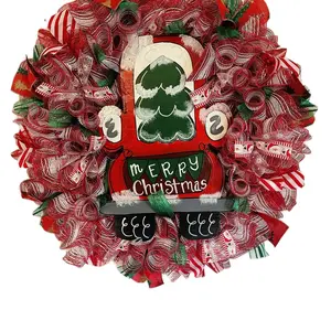 Christmas Truck Wreath - Festive Home Decor