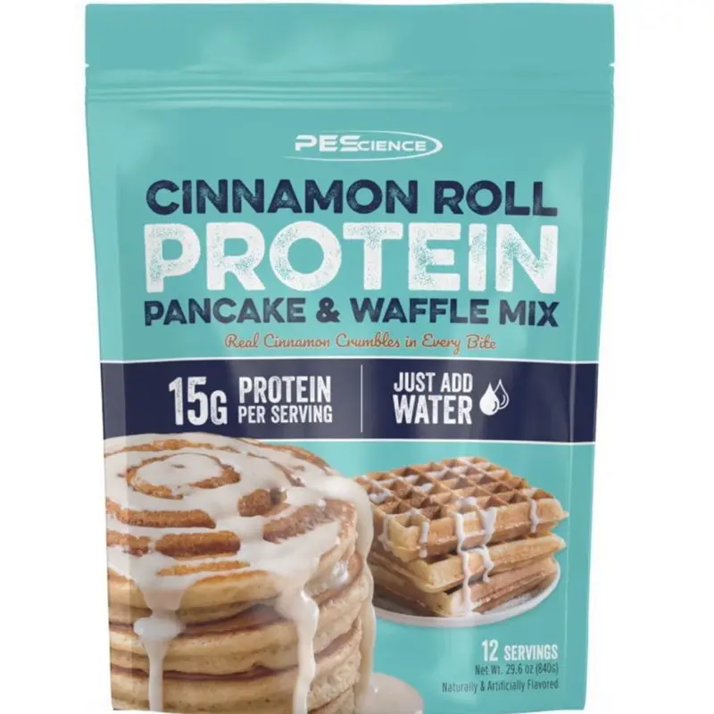 PEScience Protein Pancake and Waffle Mix - a healthy 'Just Add Water' mix for pancakes and waffles. Try it for baking too!