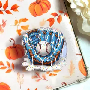 Baseball Drip Phone Grip, Glove Ice Cream Sport Aesthetic Magsafe Magnetic Kickstand Holder, Fun Summer Gift For Players And Fans