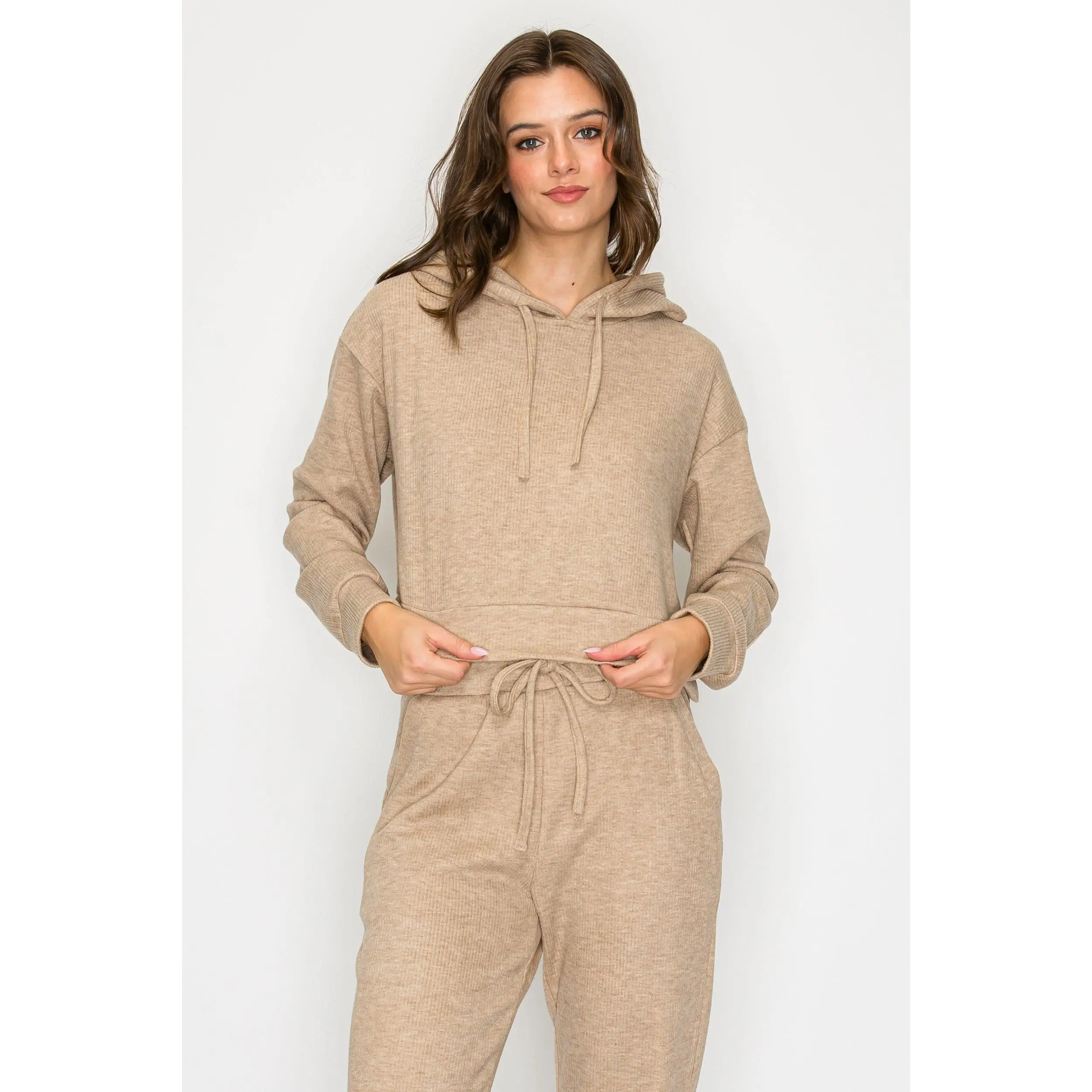 Haven Knit Hoodie-Mocha