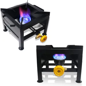 Propane Max Portable Single Burner Stove for Cooking: High Pressure Outdoor Square Cooker for Turkey Frying, Seafood Boiling, and Home Brewing