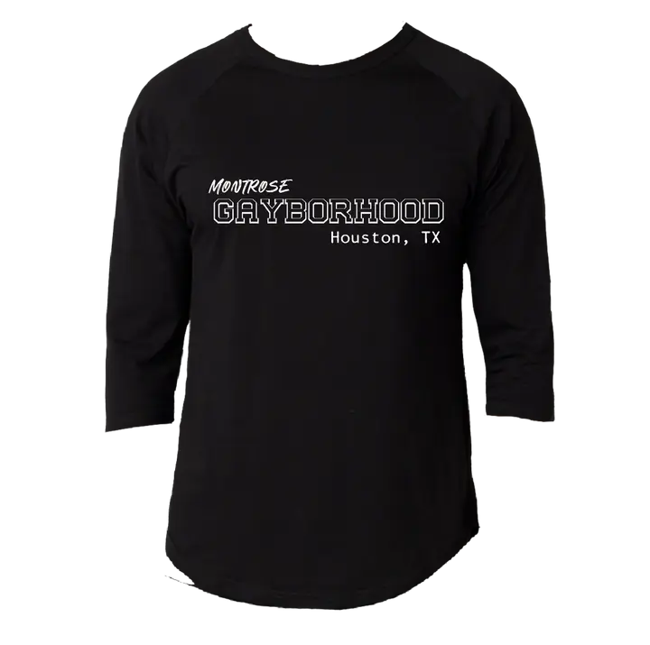 Gayborhood Montrose Baseball Tee