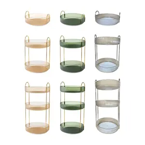 Makeup Storage Organizer Spice Rack Fruit Holder Cosmetics Display Case for Bathroom Desktop Countertop Vanity Desk Table