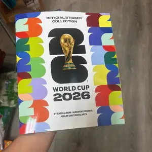 2026 Soccer Sticker Album Set,Collector Archive (Paperback collection album + 25 sticker packs)
