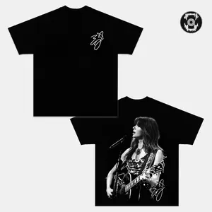 Ella Langley Live Performance Graphic Tee, Vintage Country Music T-Shirt, Female Country Singer Fan Merch, Acoustic Guitar Concert Shirt, Double Sided Photo Tee, Music Lover Gift, Western Cowgirl Style Tee, Unisex Cotton T-Shirt