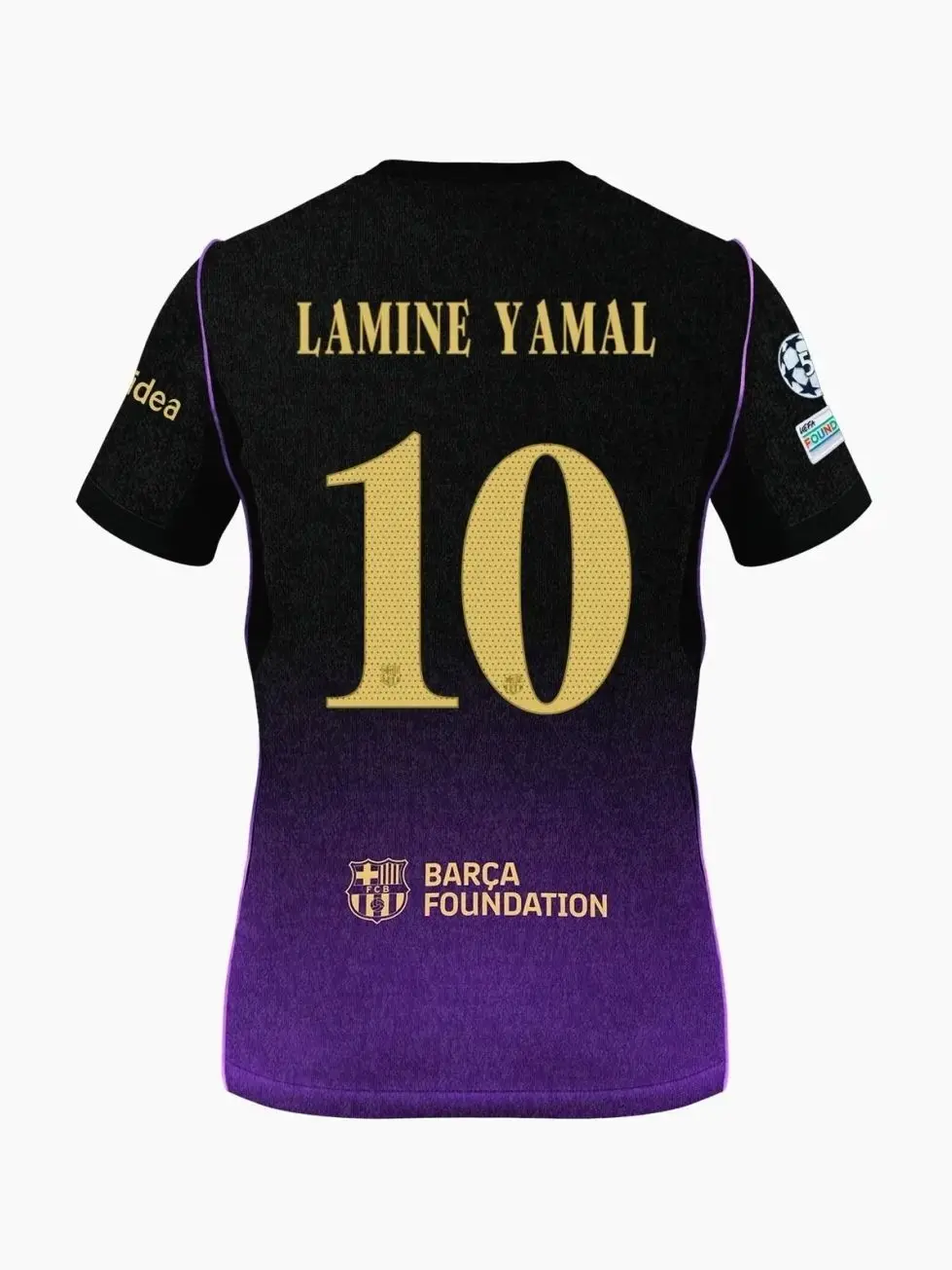 Unisex Purple Soccer Jersey Personalized Barcelona Away Stadium Shirt, 2026-27 Away Shirt Football Shirt, Breathable Fan Style