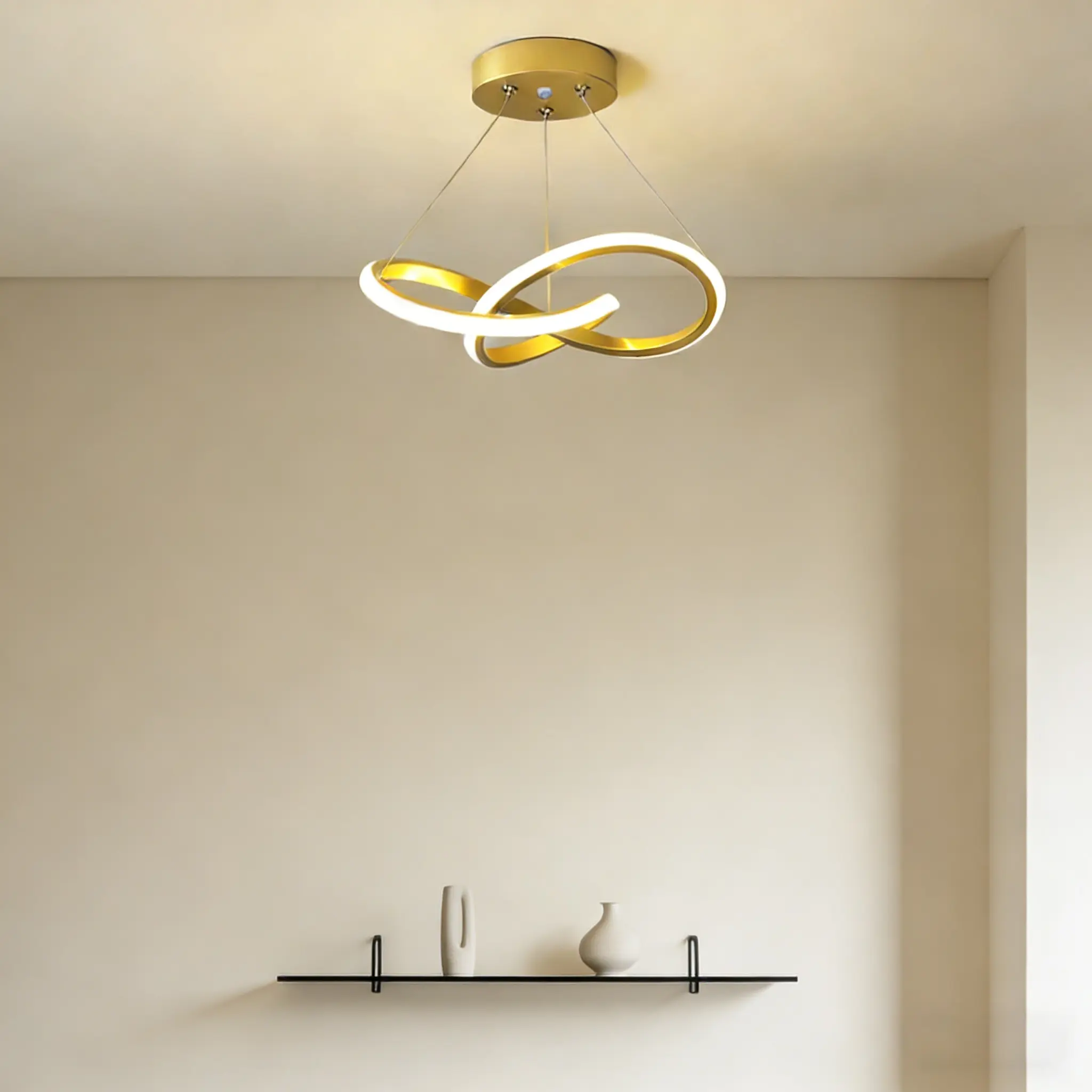 Creative LED Pendant Light, Hardwired, Clover Leaf Design, Electrical Installation, 30cm Ideal For Hallways, Entryways, Studies, Bedrooms, Dining Rooms, Indoor Home Fixed Lighting Fixture, Dimmable Lighting, Dimmable Ceiling Lights
